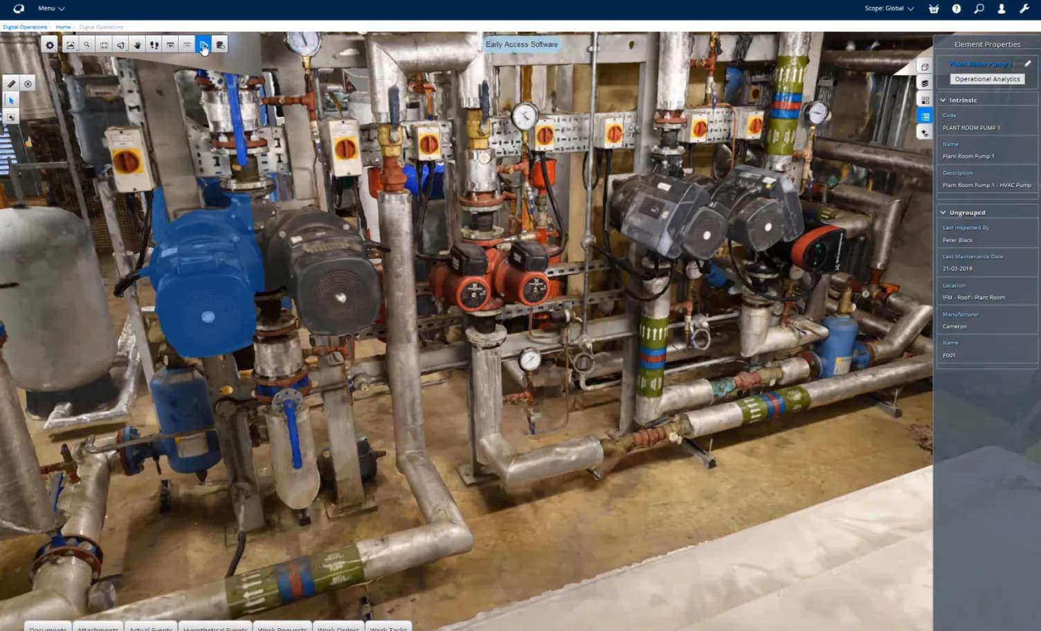 Figure 2: BIM models can serve as the initial visual and data backbone of a digital twin.