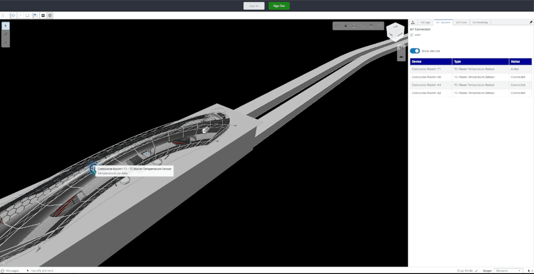 A representation of a digital twin showing real-time monitoring and simulation of physical assets.