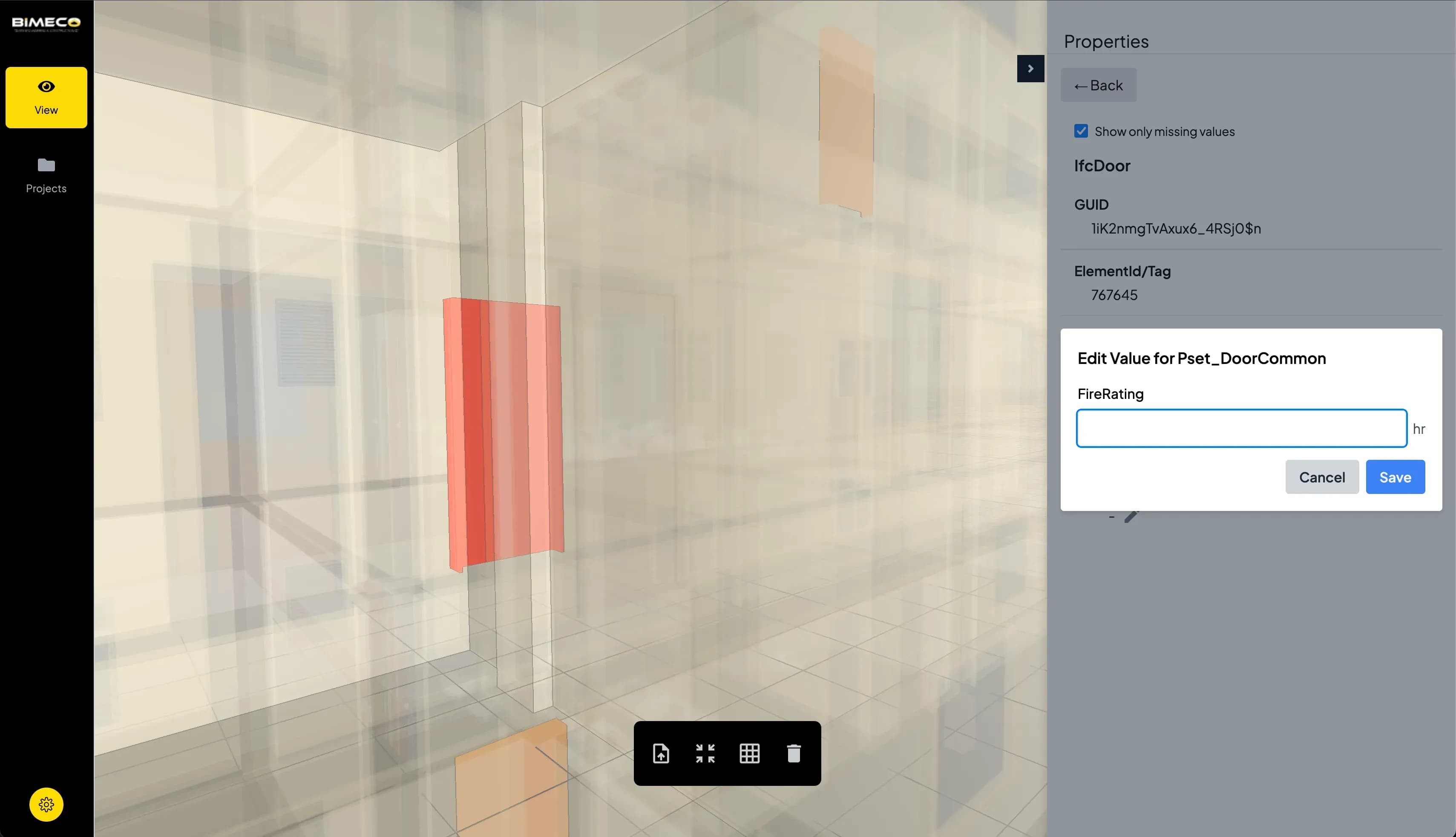 Edit values in viewer