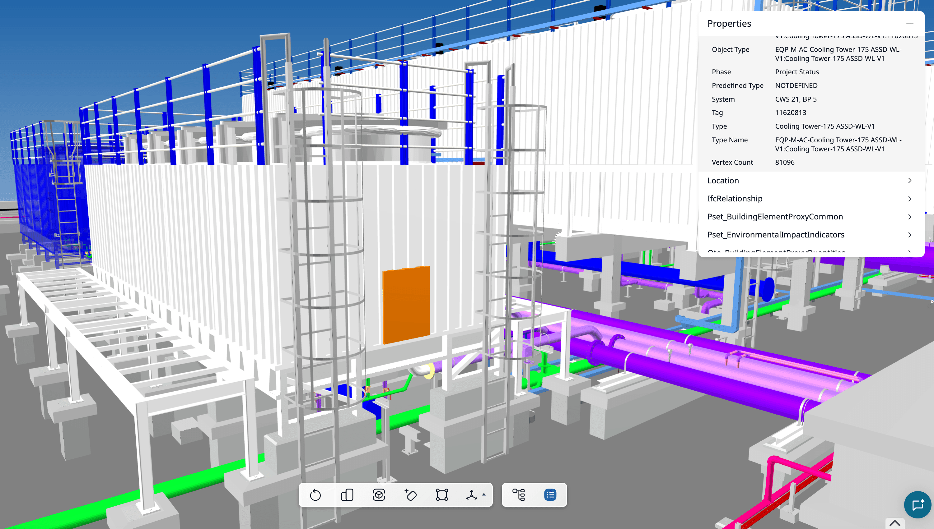 BIM used by a manufacturer of cooling towers