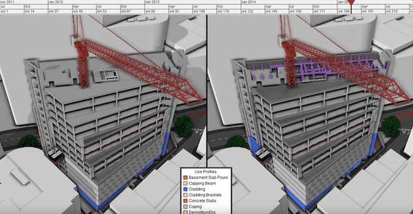 BIM deliverable schedule aligned to construction programme